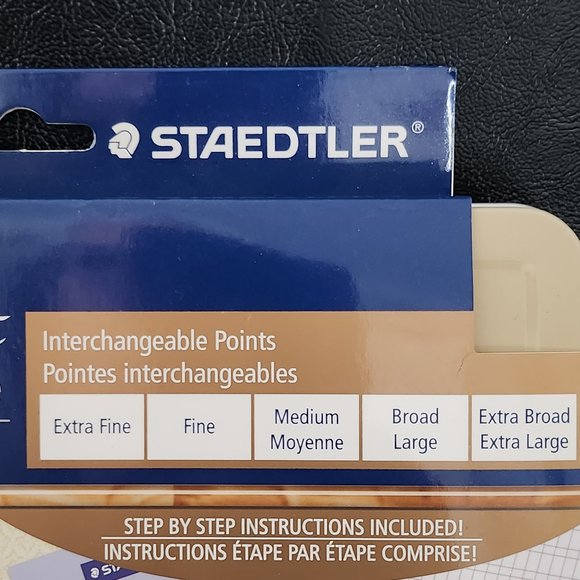 New! Staedtler 33 Piece Calligraphy Set With Interchangeable Points 5 Nibs/ 5 Pl - Picture 5 of 10